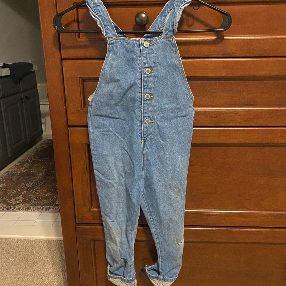 Zara kids 4-5T jean overalls